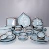 Bộ Bát đĩa Bát Tràng Biển Xanh Kim Sa – 8647 | Bộ Bát Đĩa Đẹp