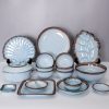 Bộ Bát đĩa Bát Tràng Biển Xanh Kim Sa – 8648 | Bộ Bát Đĩa Đẹp