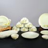 Bộ Bát đĩa Bát Tràng Vẽ Hoa Sen Vàng 8620 | Bộ Bát Đĩa Đẹp