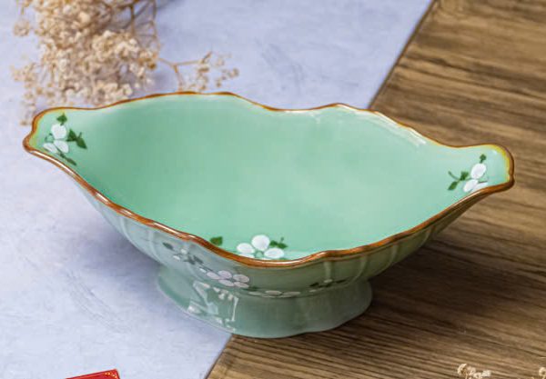 Bát Đựng Gà Xanh Đào Trắng